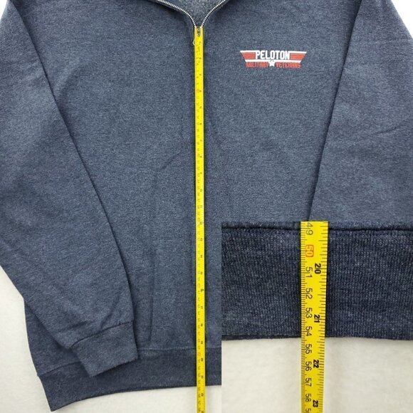 Peloton Military Veterans Sweatshirt 1/4 Zip Mock Neck Pullover Men's Large - Picture 6 of 10